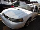 2001 FORD MUSTANG CPE WHITE 3.8L AT F17007